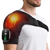 Kabellose Beheizte Schultermassageauflage, Schulterbandage Mit 3-Stufiger...