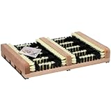 Fußmatte mit Schuhbürste - Schmutzfangmatte mit Anti-Rutsch - Türmatte...