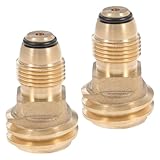 SHINEOFI 2 Stück Propangas Adapter Pol zu Robuster Kupfer Gummi anschluss...