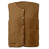 GFPGNDFHG Dirndl Sale Damen Teddy Jacke Jacke Damen Teddyfleece Weste...