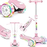 KIDIZ® Roller Kinder Scooter X-Pro2 Dreiradscooter mit PU LED Leuchtenden...