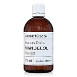 Mandelöl 100ml - 100% reines Basisöl von wesentlich. - natürliche Pflege...