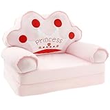TNTGMG Kindersofa,2-in-1 weiche Kleinkindstühle mit Griff,80×50...
