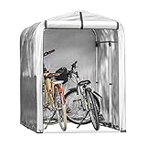 SoBuy Fahrradgarage wetterfest Geräteschuppen für 1-2 Fahrräder Carport...