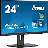 iiyama Prolite XUB2463HSU-B1 60,5cm 23,8' IPS LED-Monitor Full-HD 100Hz...