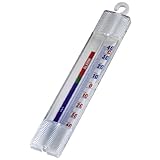 Xavax Analoges Thermometer zum Aufhängen im Kühlschrank, Gefrierschrank,...