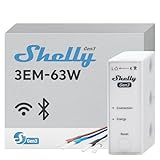 Shelly 3EM-63W Gen3, WLAN-Energiemessgerät für Drei- oder...