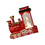 Tragbarer Weihnachtsmann beleuchteter Spielzeugzug Weihnachtsdekoration...