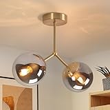 Kowanie Deckenlampe Glas Deckenleuchte Flur: Vintage E27 Flurlampe Decke in...