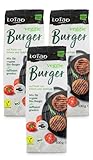 Sojafreie LOTAO Veggie Burger - 3x100g Mix für vegane Burger Patties |...