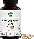 Ceylon Zimt Kapseln BIO 180 Stück vegane Kapseln in Deutschland...