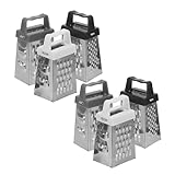 LIFKOME 6 Teiliges Küchenreibe Set Vielseitige Reibe Edelstahl Käsereibe...