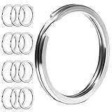 20 Stück 304 Schlüsselringe Edelstahl, Ф25mm Schlüsselring, Flache...