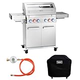 TAINO PLATINUM YAMARA 4+2 Gasgrill Set Edelstahl 4 Brenner Keramik...