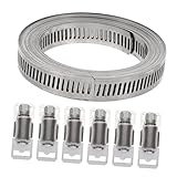 Uonlytech 1Satz Rohrschelle Teiliges mit Einstellbarem Fastener für...