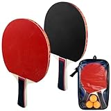 Diompirux Premium Tischtennis Schläger Set mit 2 Tischtennisschlägern, 3...