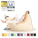 LAZY BAG Riesen-Sitzsack Classic XXL 140x180 cm | Sitzkissen 2-in-1 für...