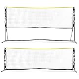 BazookaGoal Tennisnetz 300x100cm Komplettset - verstell- und...