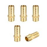 sourcing map 5 Stk. Schlauchanschluss Stecker Adapter 12mm ADx G 1/4 Buchse...