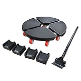 Möbelroller, verstellbarer Durchmesser, rutschfest, kleiner, flacher...