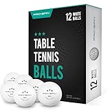 PRO SPIN Tischtennisbälle -Weiße Tischtennisbällen 3 Sterne 40+...