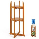 Retyion Wasserspender-Ständer aus Holz, 1,8 l Wasserkrughalter, 83,8 cm...