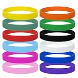 Armband Silikon,12 Stück Silikonarmband Herren Kinder Gummi Armband,...