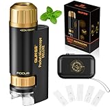 QUNSE Mini Taschen Mikroskop für Erwachsener Kinder 60x-120x, 5 Schnitte...