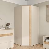 Forte WEXLIN Eckkleiderschrank 90 95, moderner Kleiderschrank mit...