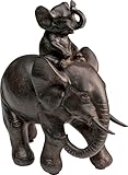 Kare Design Deko Figur Dumbo Uno Schwarz, Deko Objekt, Elefant, Accessoire,...