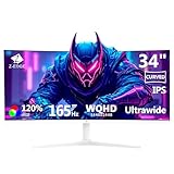 Z-Edge 34 Zoll Ultrawide Curved Gaming Monitor 165Hz WQHD 3440x1440, 1ms...