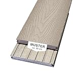 Woodstore24 WoodoMykonos Muster ca. 20 cm - Braun - Bodenbelag Terrasse -...