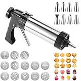 RVERPROS Gebäckpresse Edelstahl Spritzgebäck Presse Teigspritze...