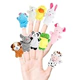 DERAYEE Finger-Puppen Set（10 Stück）,Finger Plüschtier Kinder,Kleine...