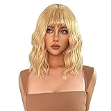 Perücken für Frauen 14 Zoll kurze blonde goldene Lolita Cosplay...