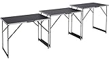Meister Multifunktionstisch 3-teilig - 30 kg Tragkraft je Tisch (100 x 60...
