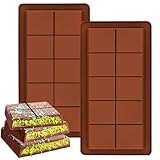 Schokoladenform Silikon, 2-teilige tiefe Schokoladenriegelform Eine...