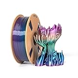 Seide PLA Filament 1.75 mm Regenbogen Mehrfarbig 3D Drucker Filament PLA...