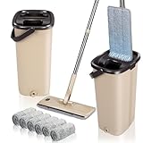 Masthome Wischmopp Set mit Eimer,Bodenwischer Set mit Eimer, 138cm...