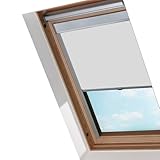 Peviasot Verdunklungsrollo, Dachfenster Rollo mit Bohren, Fensterrollo mit...