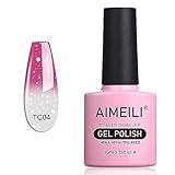 AIMEILI UV LED Nagellack Thermo Gellack ablösbarer Temperatur Farbwechsel...