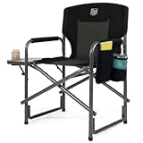 TIMBER RIDGE Regiestuhl klappbar 180kg Ultraleicht 3,3kg Campingstuhl...