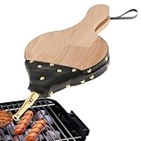 Generisch Holzbälge – Holz, Kunstleder, Metall, Kaminbalg,...