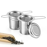 2 Stück Teesieb, Tea Infuser 304 Rostfreiem Edelstahl Teefilter mit...