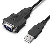 BENFEI USB auf RS232 Seriell Kabel mit Nuss 1,8M, Seriell USB auf RS-232 (9...