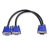 Cable Matters VGA Splitterkabel 30 cm (VGA Y Kabel/Splitter 2 Monitore) zur...