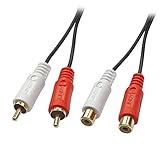 LINDY 35671 - Stereo-Audio-Verlängerungskabel 2 x Cinch-Stecker/Buchse –...