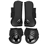Nikou Reitstiefel Overreach Gamaschen für Pferde, 2 Paar elastische...