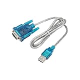 AKYGA AK-CO-02 Adapter USB A 2.0 auf RS-232 DB9 D-Sub 9 Polig Konverter...