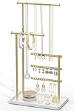 Gold Schmuck Organizer - 3 Stangen Schmuckständer, Schmuckaufbewahrung...